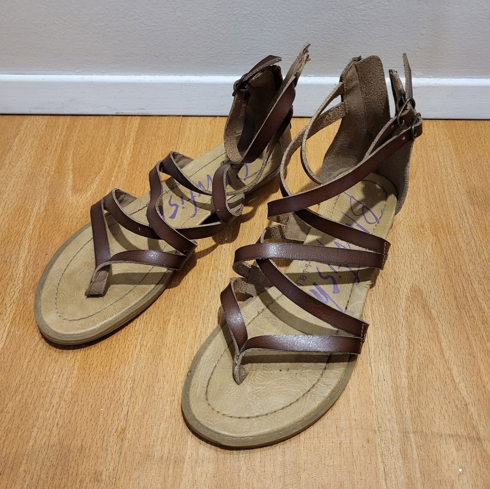 Blowfish strappy gladiator sandal